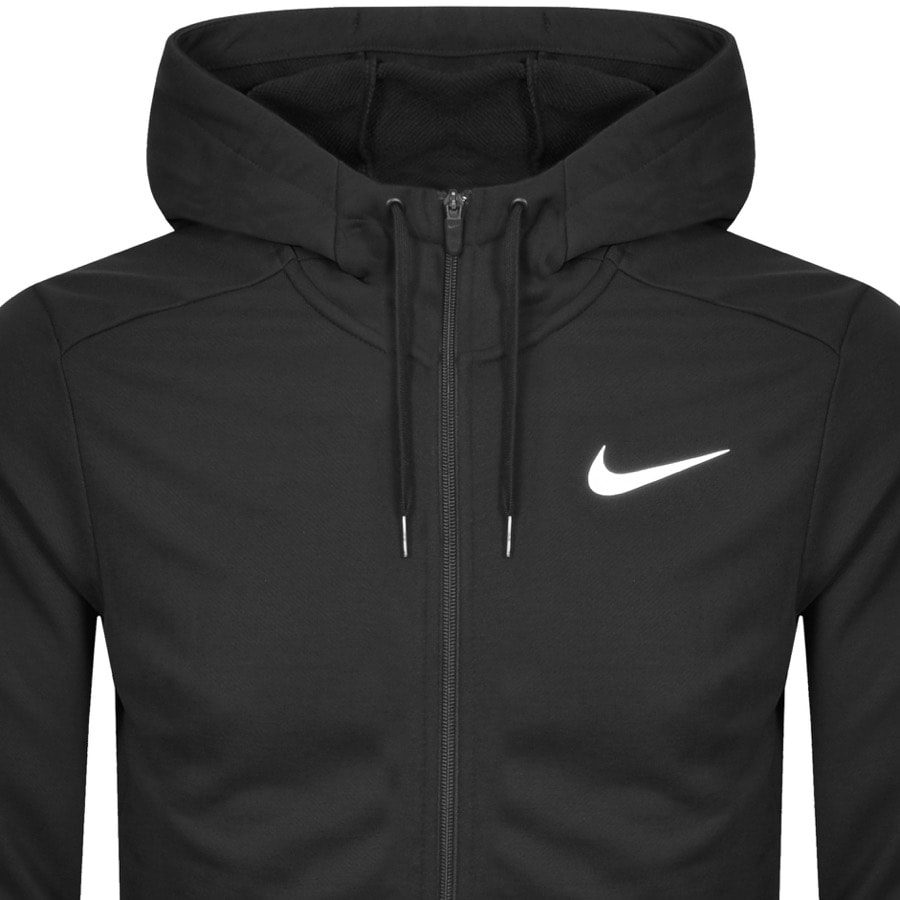 Alternative Image for ProductNike Training Full Zip Dri Fit Logo Hoodie Black2